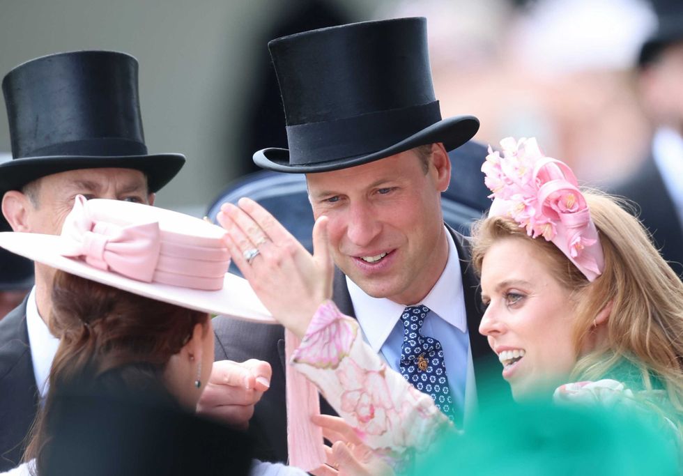 Princess Eugenie, Prince William and Princess Beatrice