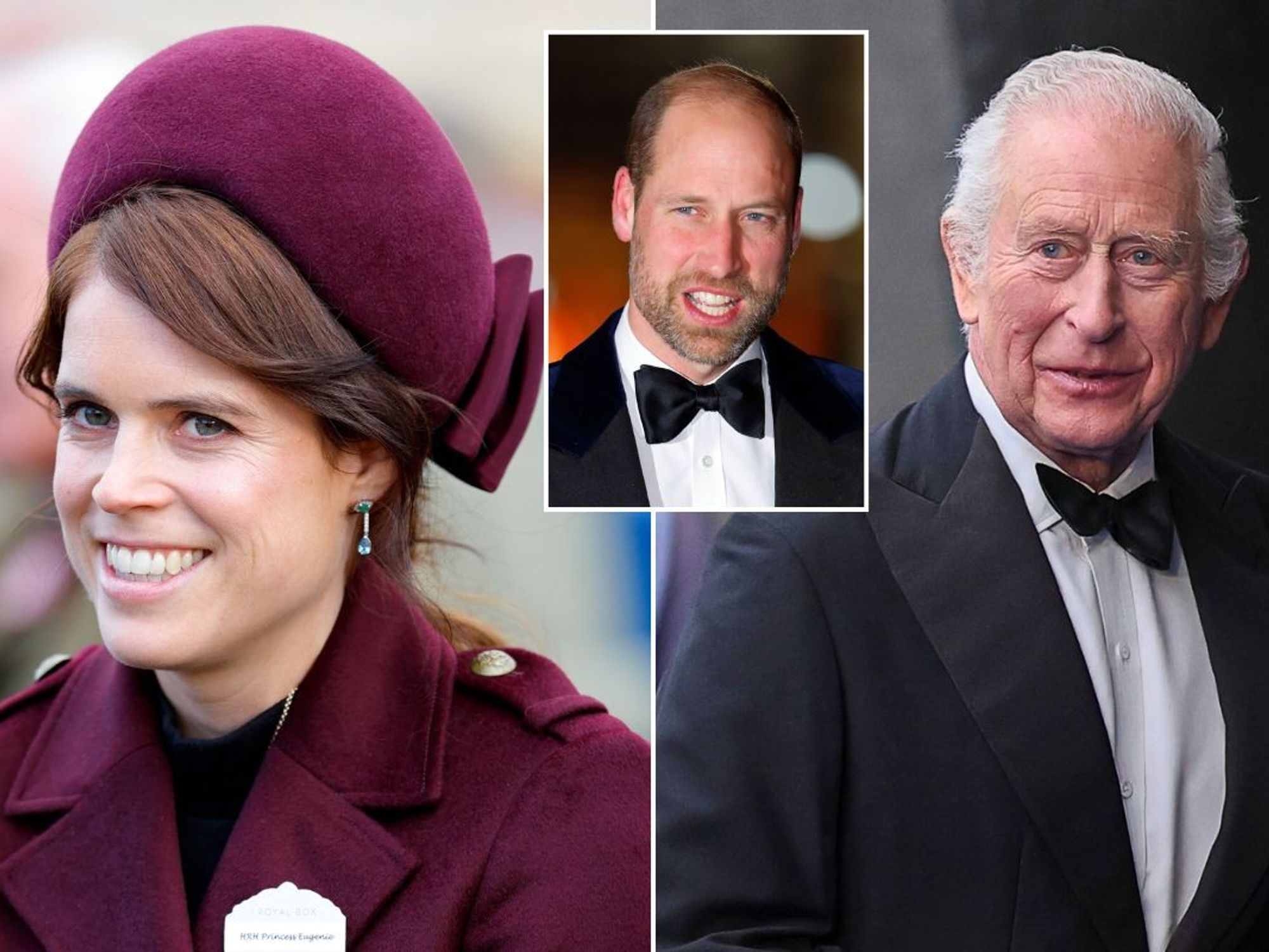 Princess Eugenie, Prince William, King Charles