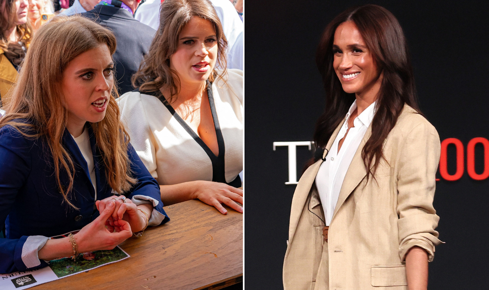 Princess Eugenie, Princess Beatrice and Meghan Markle