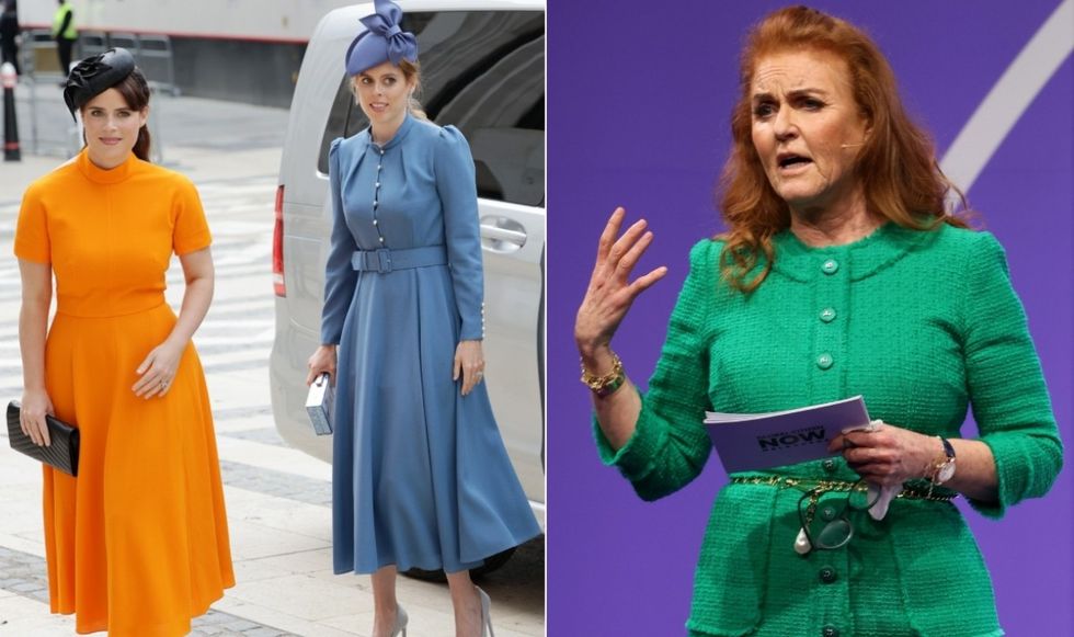 Princess Eugenie, Princess Beatrice and Sarah Ferguson