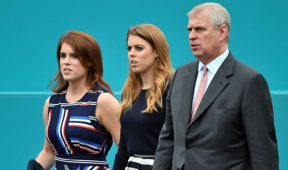 Princess Eugenie, Princess Beatrice, Prince Andrew