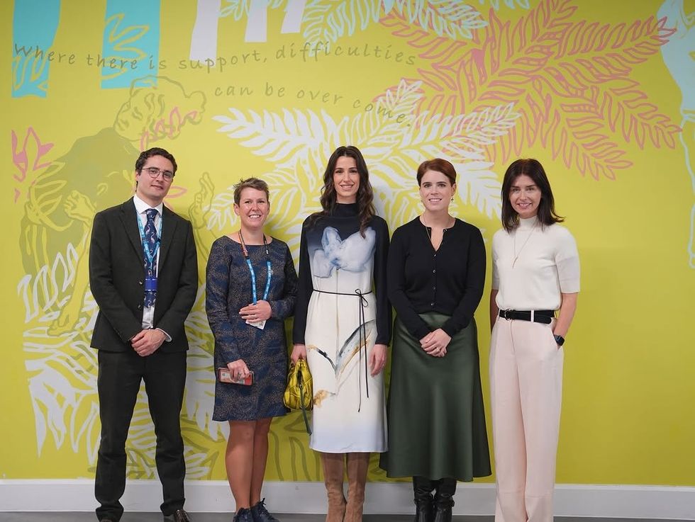 Princess Eugenie, Princess Rajwa Al Hussein