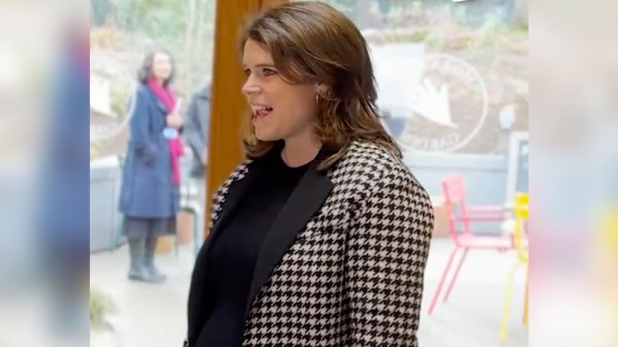 Princess Eugenie with a baby bump