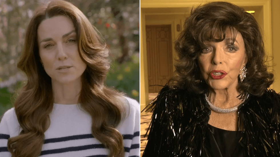 Princess Kate and Dame Joan Collins