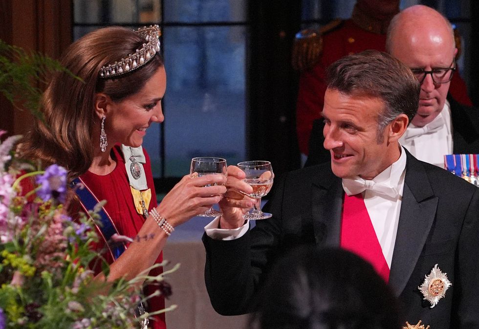 Princess Kate and Emmanuel Macron