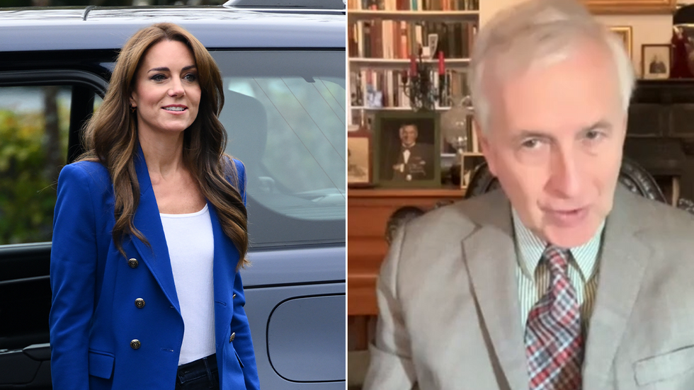 Princess Kate and Hugo Vickers
