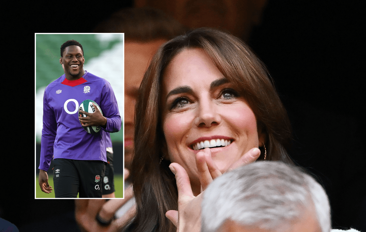 Princess Kate and Maro Itoje