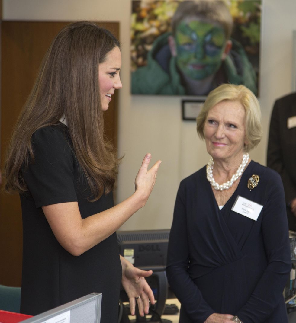 Princess Kate and Mary Berry