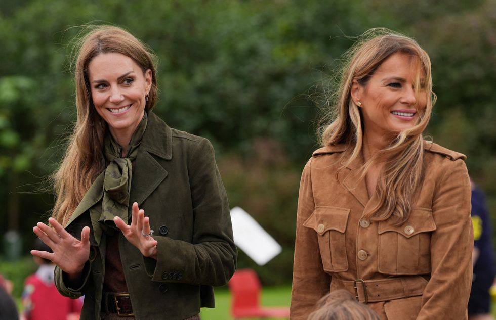 Princess Kate and Melania Trump