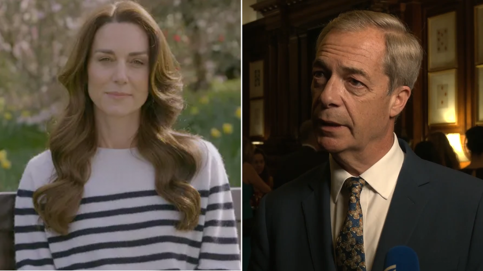 Princess Kate and Nigel Farage