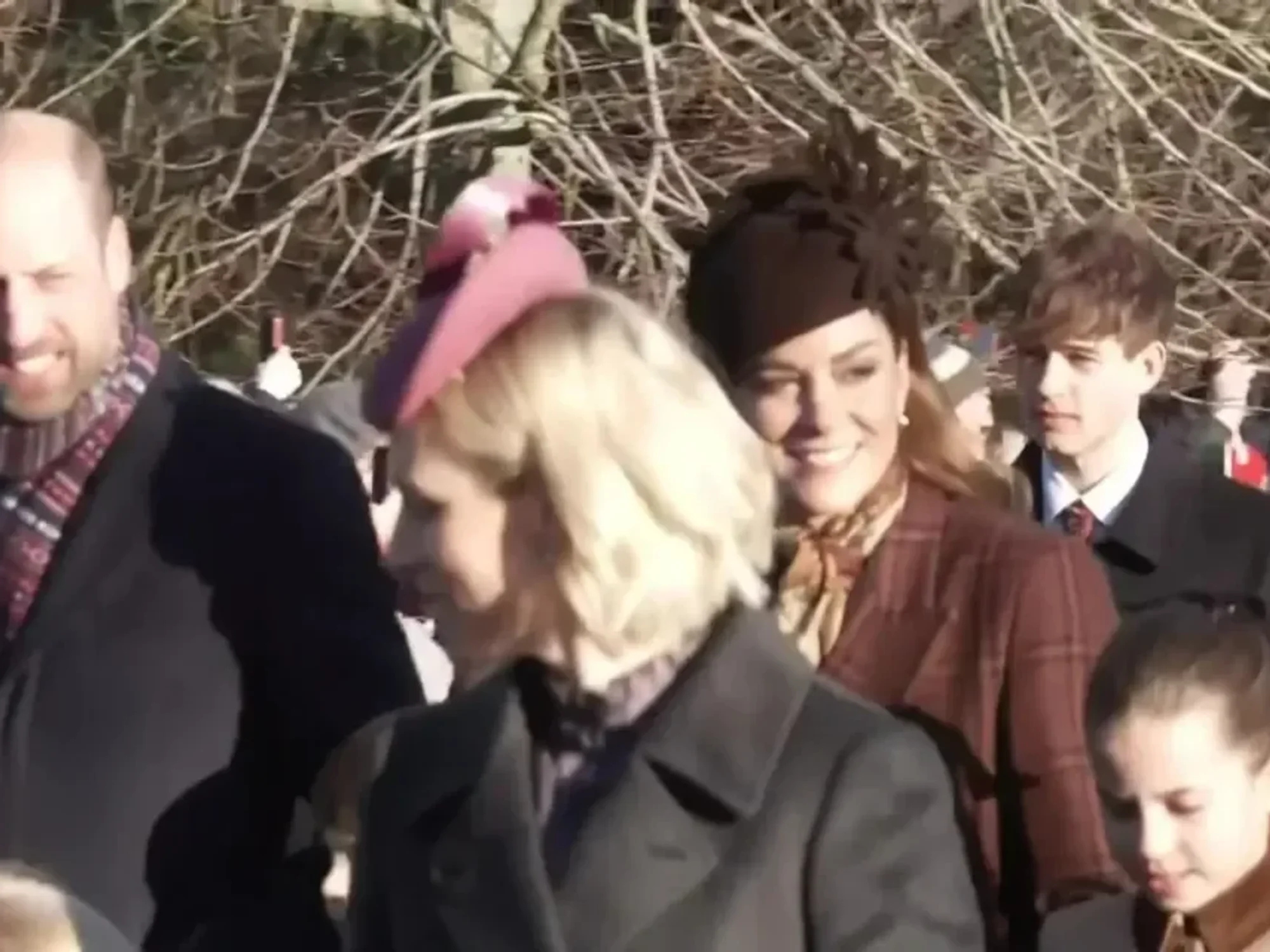 Princess Kate and Prince William bring George, Charlotte and Louis to Sandringham for Christmas D...