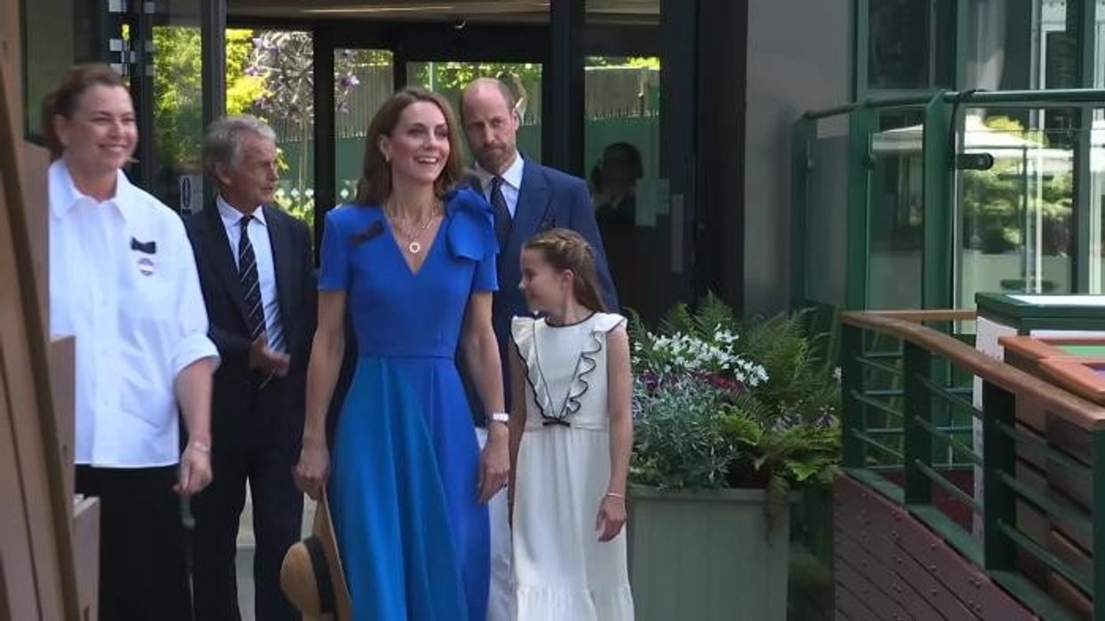 Princess Charlotte shows off manicured nails for the first time as young royal joins Prince George