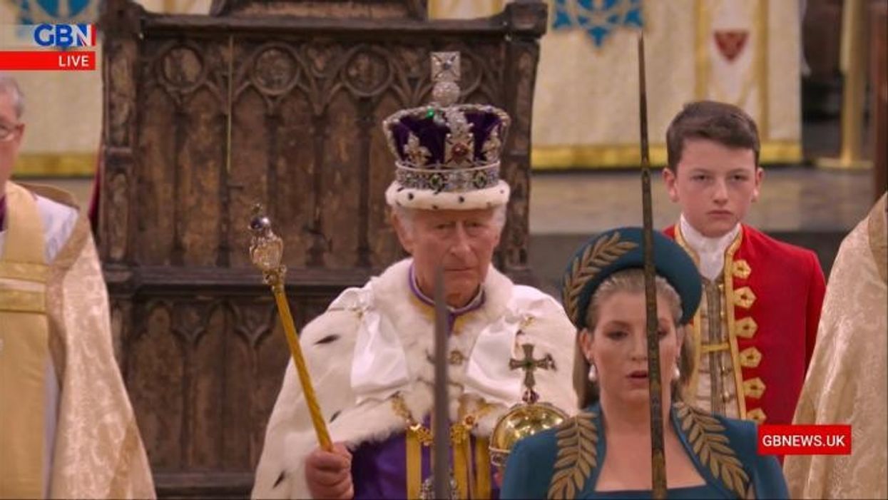 Princess Kate's first curtsy to King Charles captured in historic moment for Royal Family