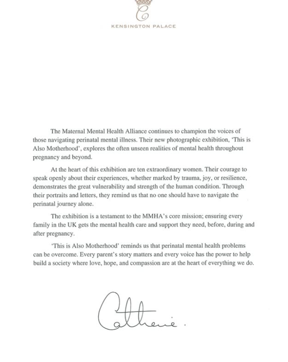 Princess Kate letter