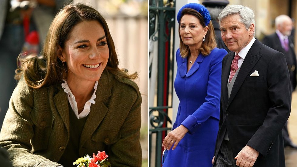 Princess Kate, Michael and Carole Middleton