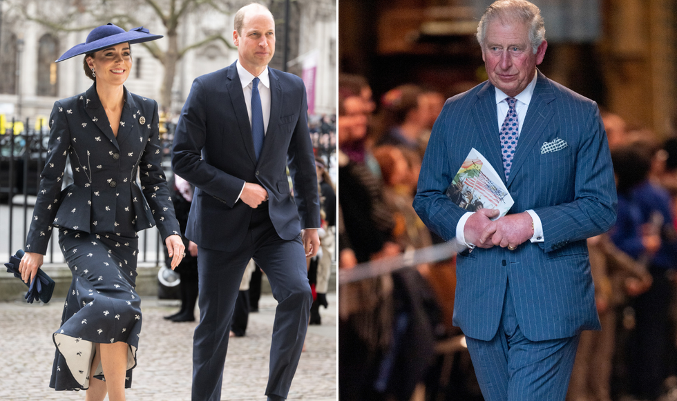 Princess Kate, Prince William and King Charles