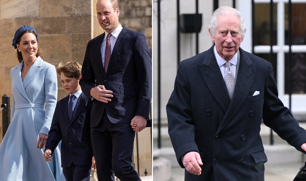 Princess Kate, Prince William and King Charles