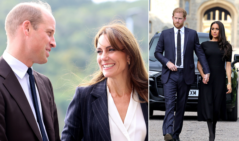 Princess Kate, Prince William, Meghan Markle and Prince Harry