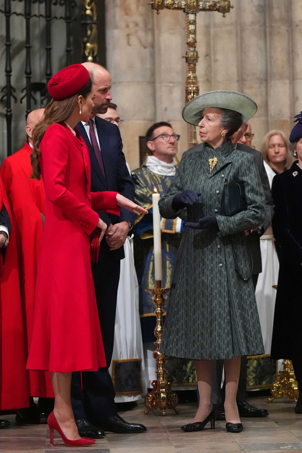 Princess Kate, Princess Anne and Prince William