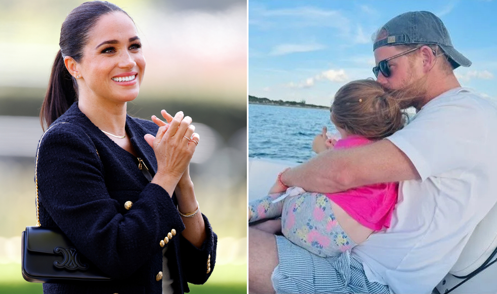 Princess Lilibet and Meghan Markle