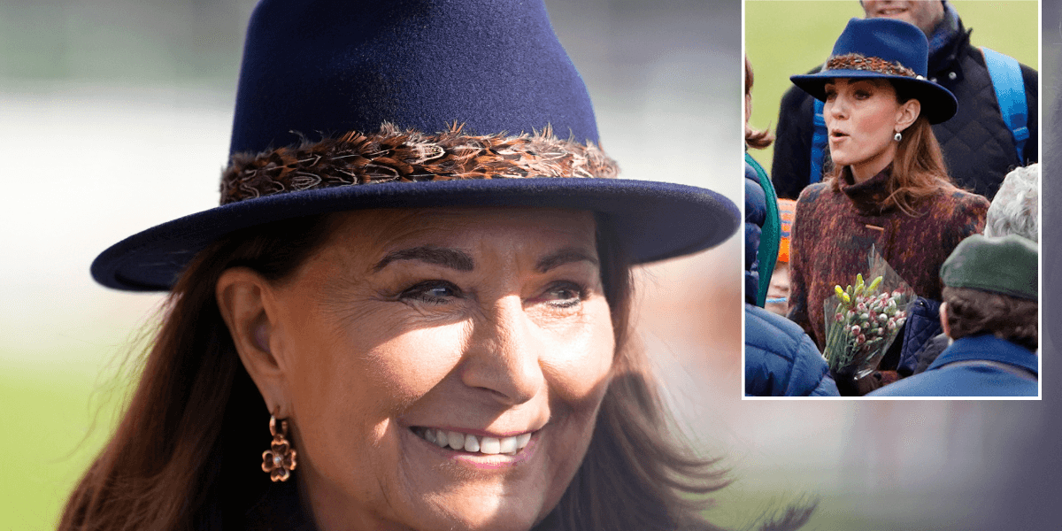 Princess of Wales’s hat appears on Carole Middleton’s head at Cheltenham Princess of Wales’s hat appears on Carole Middleton’s head at Cheltenham