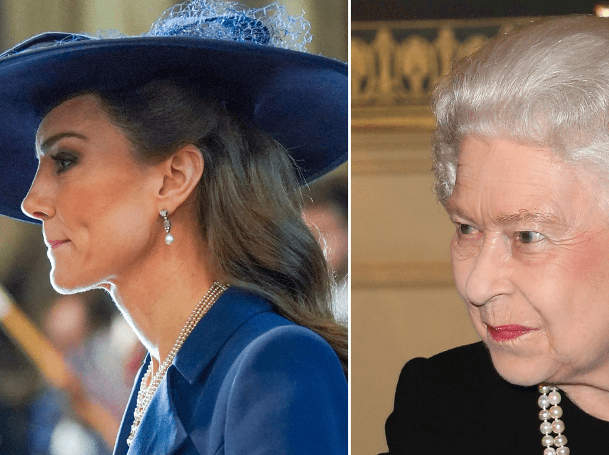 Princess of Wales and Queen Elizabeth II