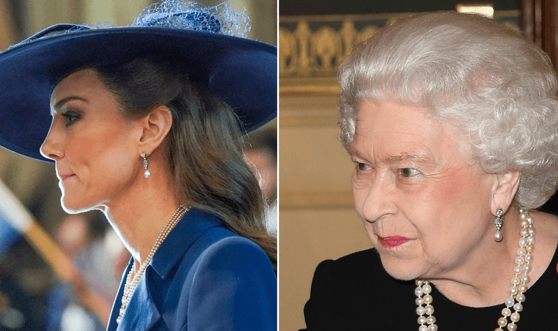 Princess of Wales and Queen Elizabeth II