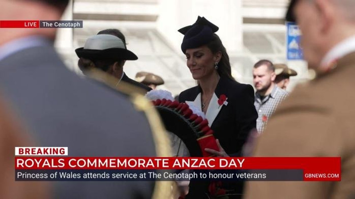 Princess of Wales makes historic outing at Cenotaph wearing poppy on behalf of King Charles