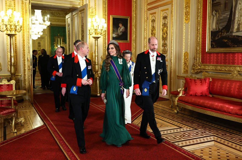 Catherine dazzles in green dress by Andrew Gn as Princess of Wales sits  beside Nigerian President