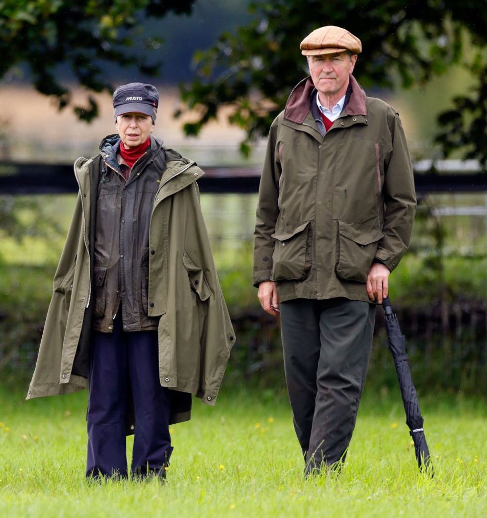 Princess \u200bAnne and her husband Vice Admiral Sir Tim Laurence