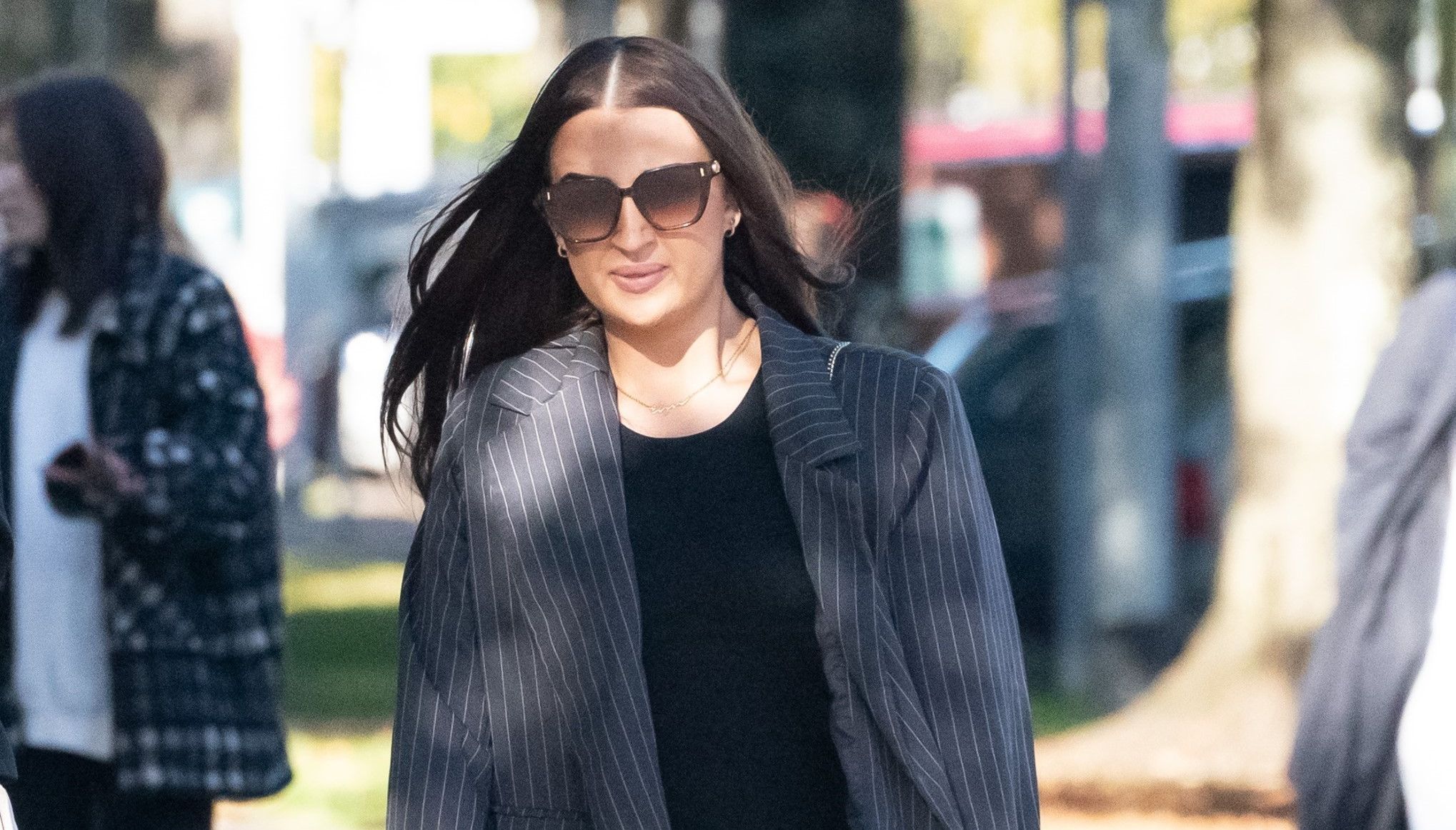 Prison nurse Elyse Hibbs, arriving at Cardiff Crown Court, where she has been jailed for six months for misconduct in public office by having an %22inappropriate relationship%22 with an inmate while working at HMP Parc in Bridgend. Picture date: Tuesday October 18, 2022.