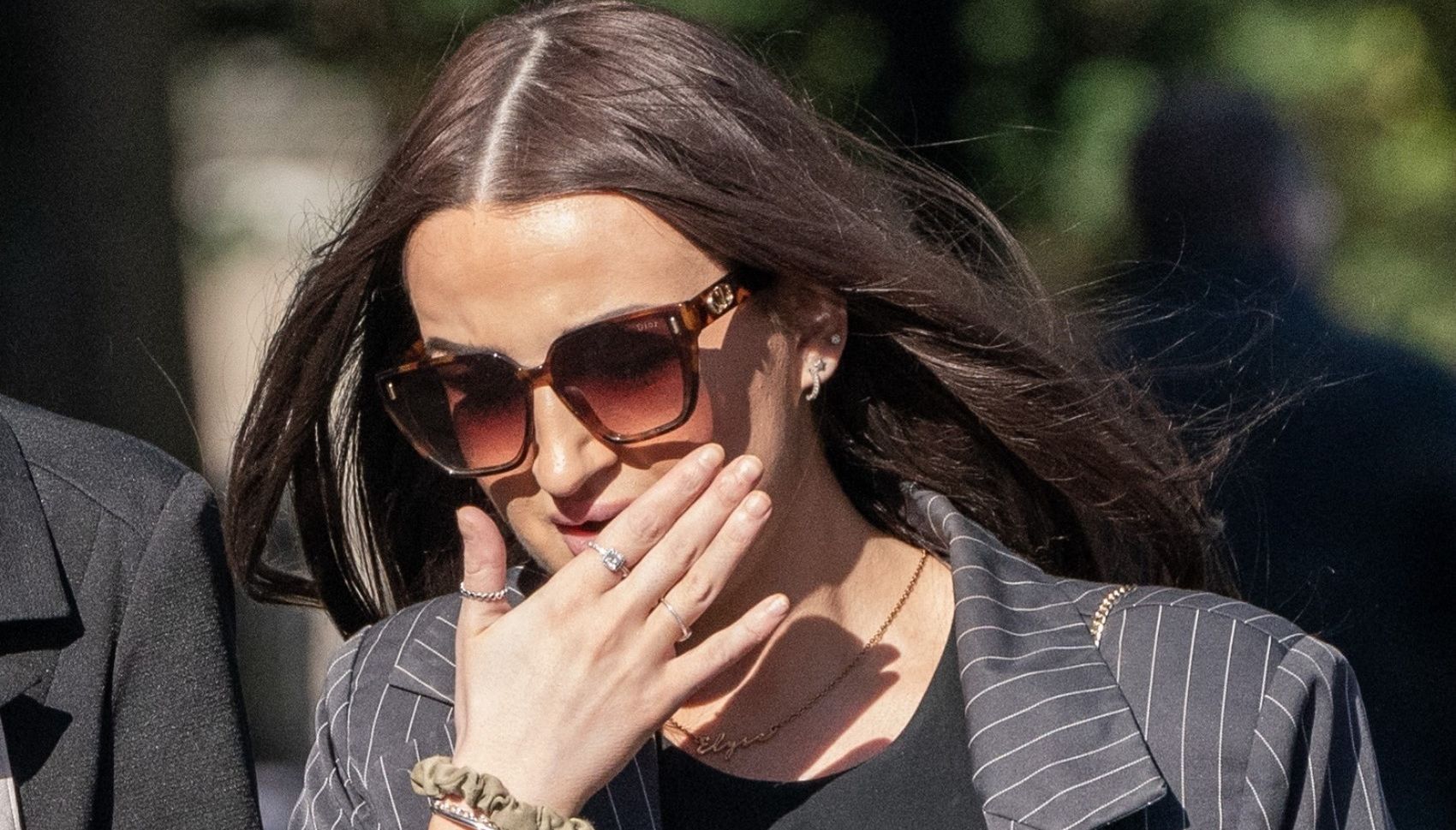 Prison nurse Elyse Hibbs, arriving at Cardiff Crown Court, where she has been jailed for six months for misconduct in public office by having an %22inappropriate relationship%22 with an inmate while working at HMP Parc in Bridgend. Picture date: Tuesday October 18, 2022.