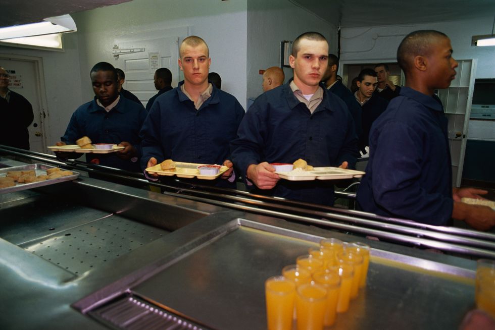Prisoners eat