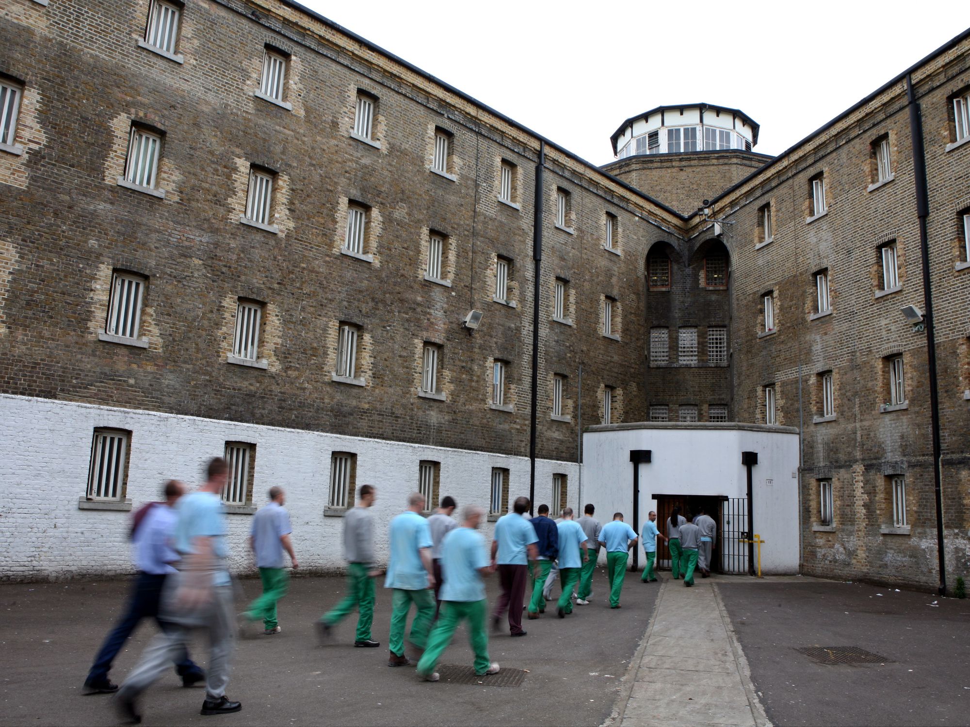 Prisoners entering prison