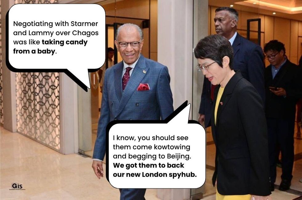 Priti Patel Chagos meme
