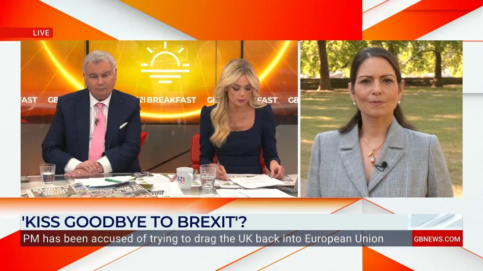 Priti Patel, Eamonn Holmes and Ellie Costello