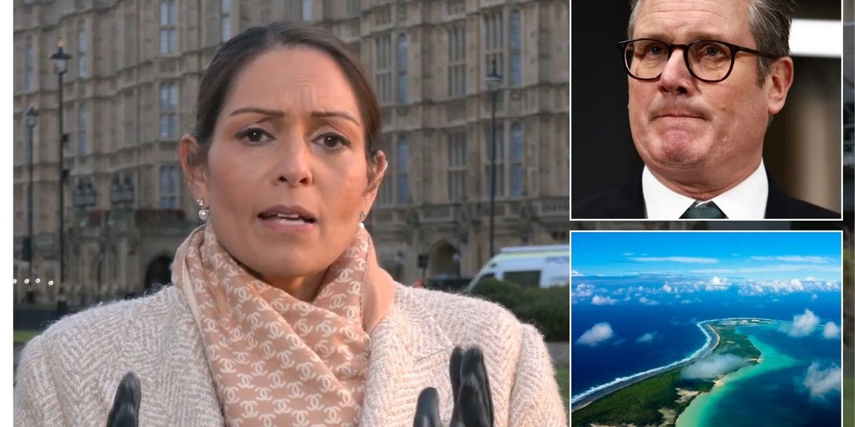 NextImg:'Utter betrayal!' Priti Patel DEMANDS evidence that 'nonsense' Chagos deal is 'in the national interest'