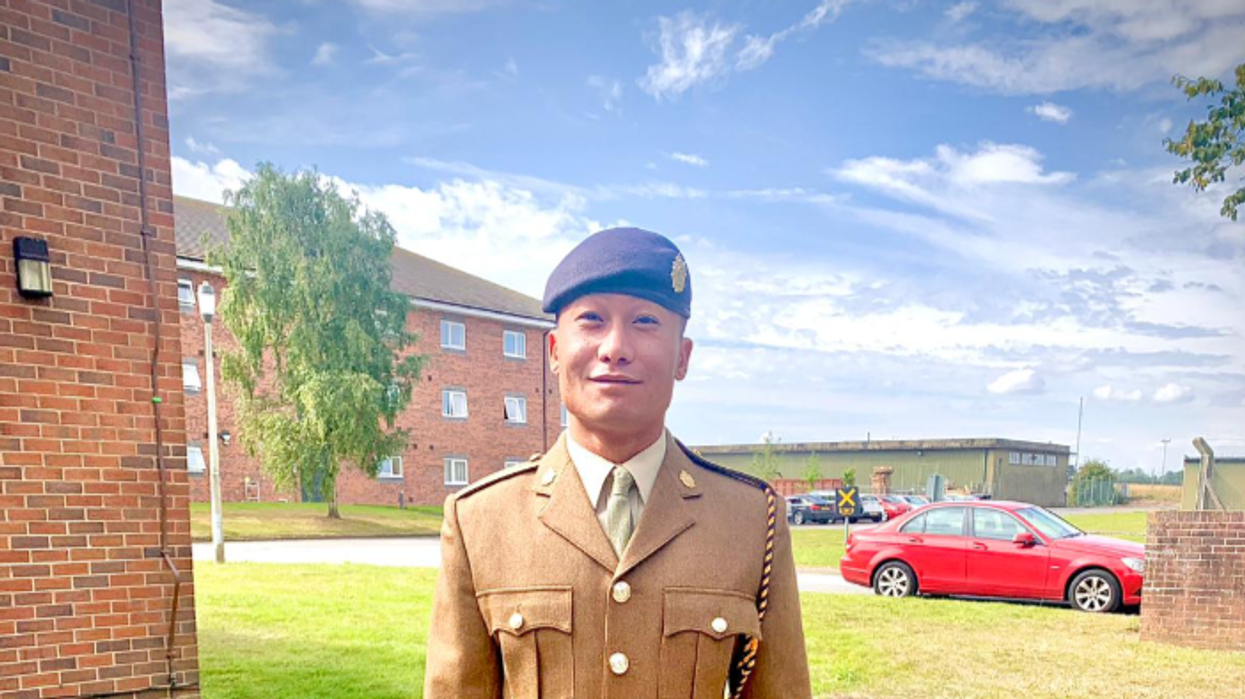 Private Nabin Thapa of the Royal Logistic Corps