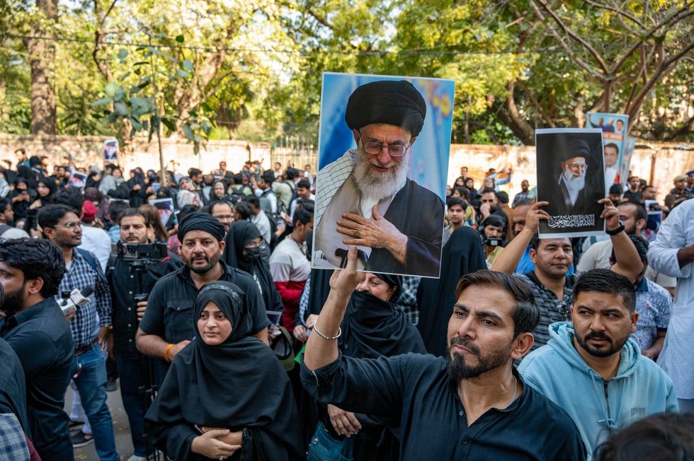 Pro-Iran demonstrators grieve the Ayatollah's death