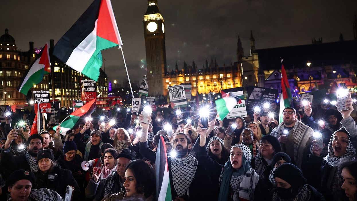 Pro-Palestinain protest outside the House of Commons