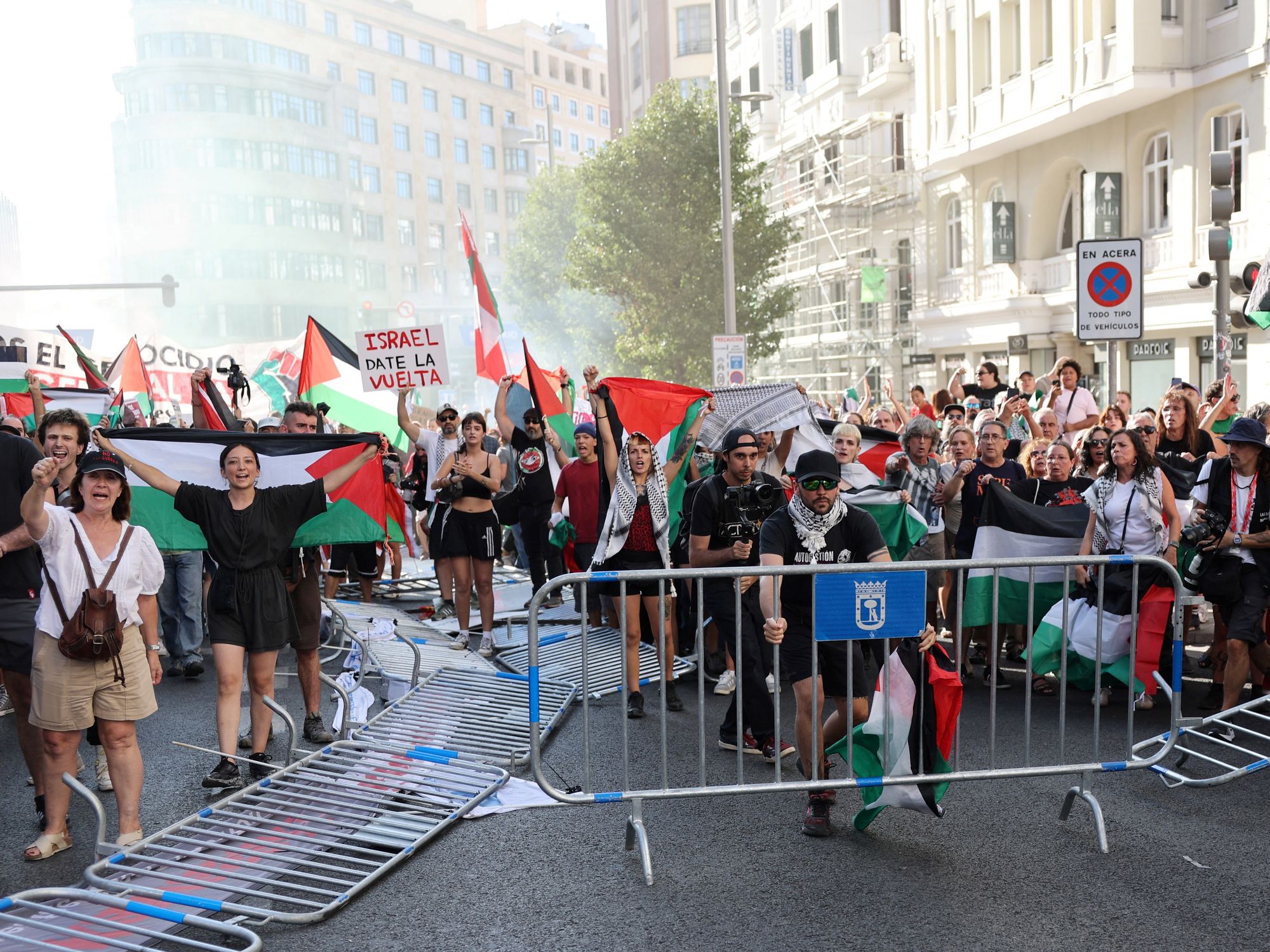 Pro-Palestine protest in Madrid