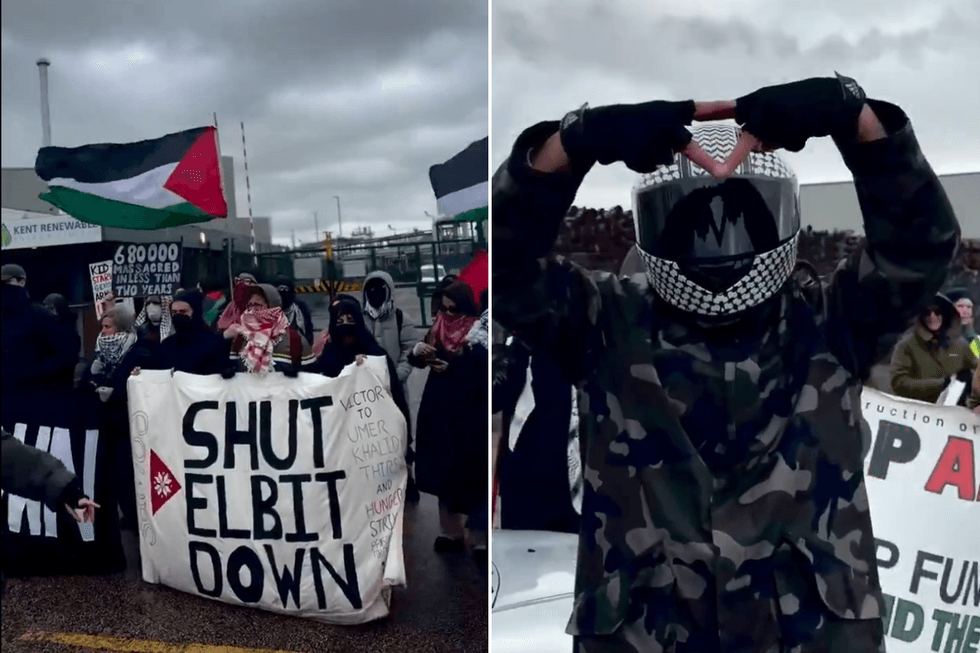 Pro-Palestine protesters in Kent