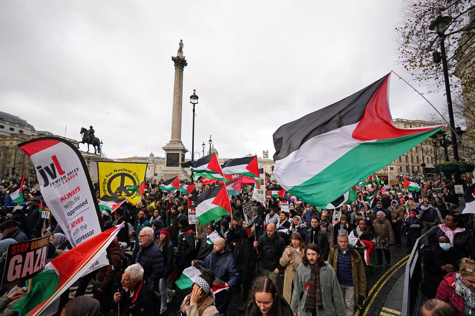 Pro-Palestine protesters