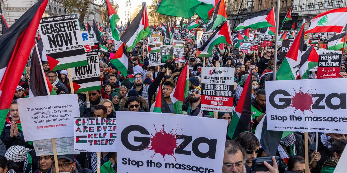 NextImg:Palestine marches could go on for MONTHS! 'We’ll keep marching until a ceasefire is called'