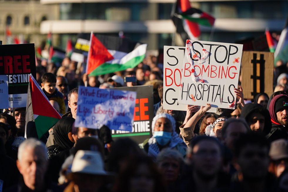 pro-Palestinian march