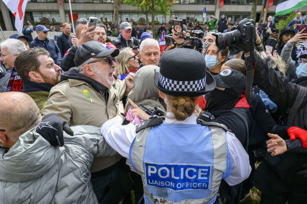Uma marcha pró-Palestina