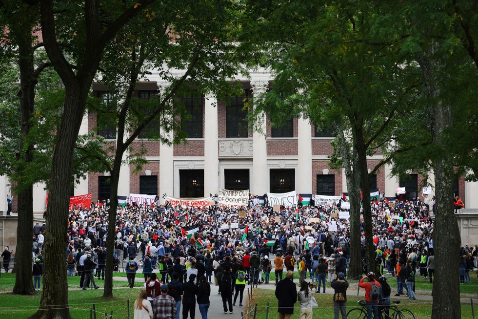 Pro-Palestinian protest at Harvard