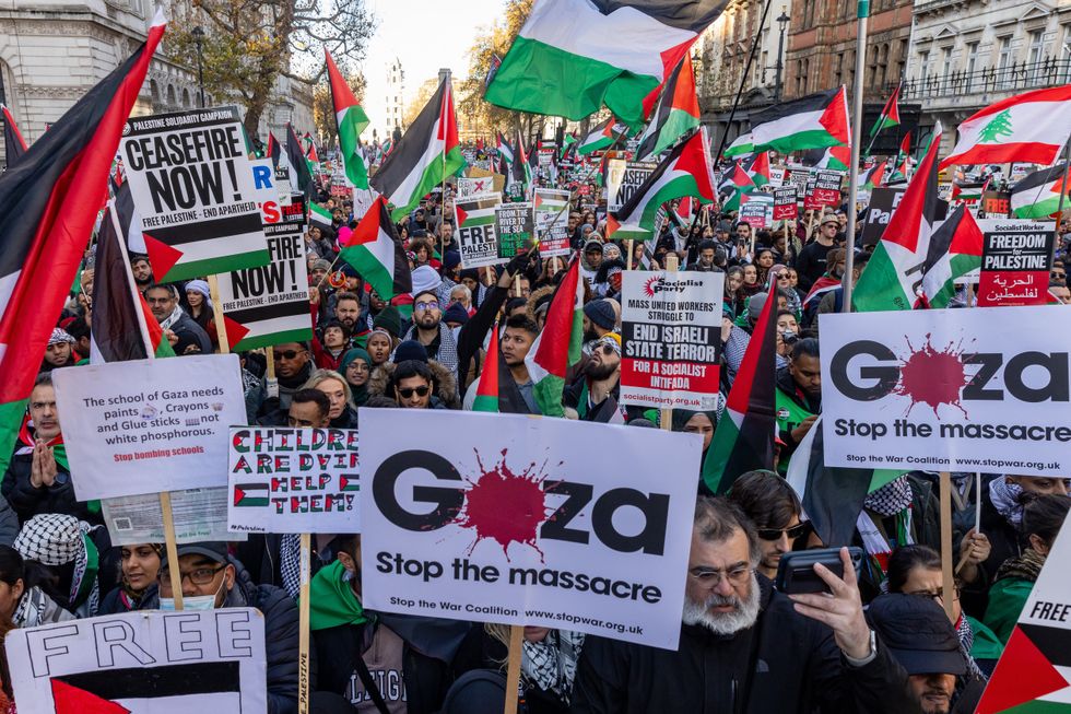 Pro-Palestinian protest in London