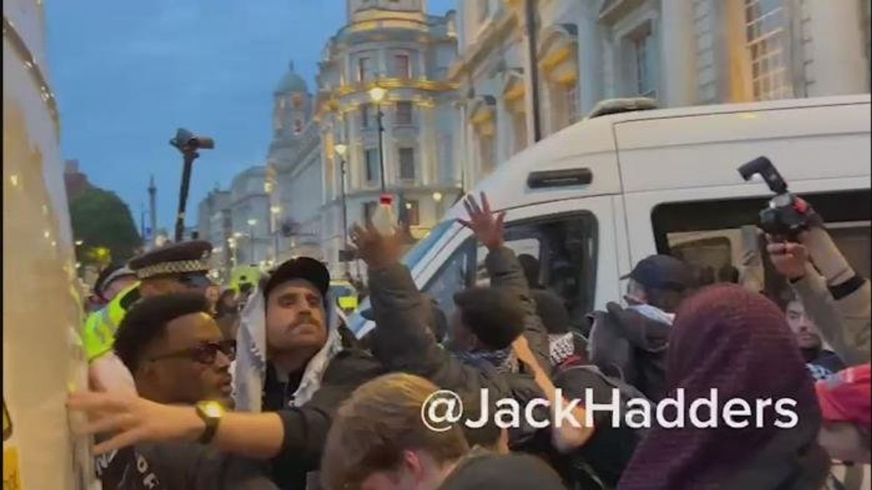 Met Police arrest 40 pro-Palestinian protesters after clashing with officers and chanting 'death to the IDF' just HOURS after terror attack