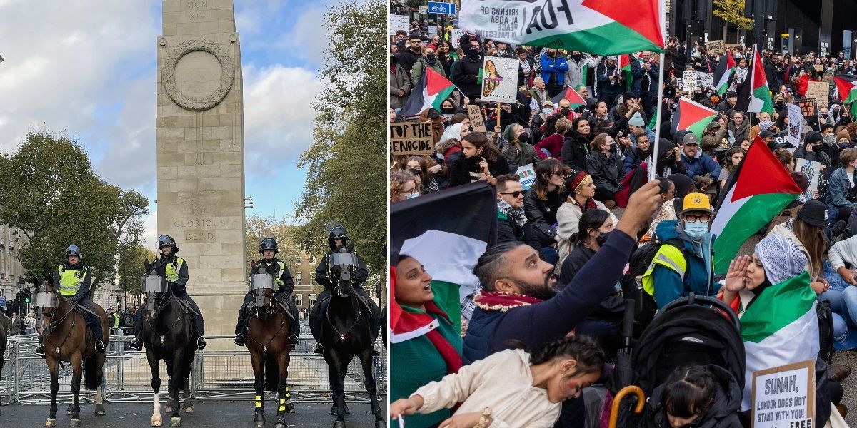 NextImg:Armistice protesters REFUSE to postpone events as Met Police beg groups to ‘urgently reconsider’